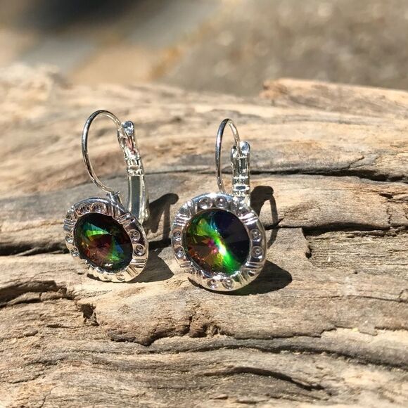 Handcrafted Earrings with Swarovski Crystal - Picture 3 of 6